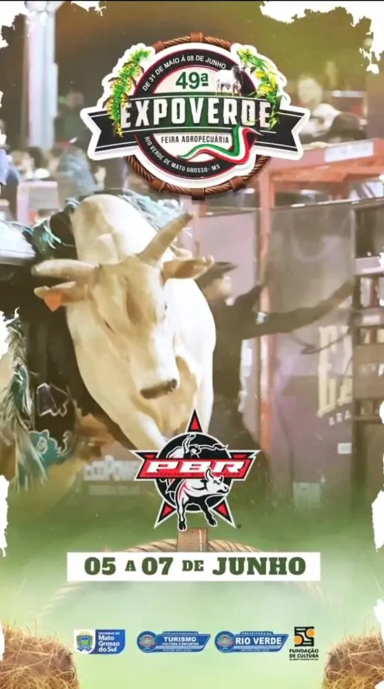49ª EXPOVERDE TRAZ PELA PRIMEIRA VEZ A ETAPA PBR, O MAIOR CAMPEONATO DE MONTARIA EM TOUROS DO MUNDO