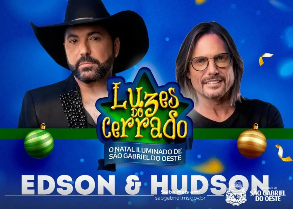 Luzes do Cerrado: Show de Edson e Hudson promete agitar São Gabriel do Oeste neste fim de semana