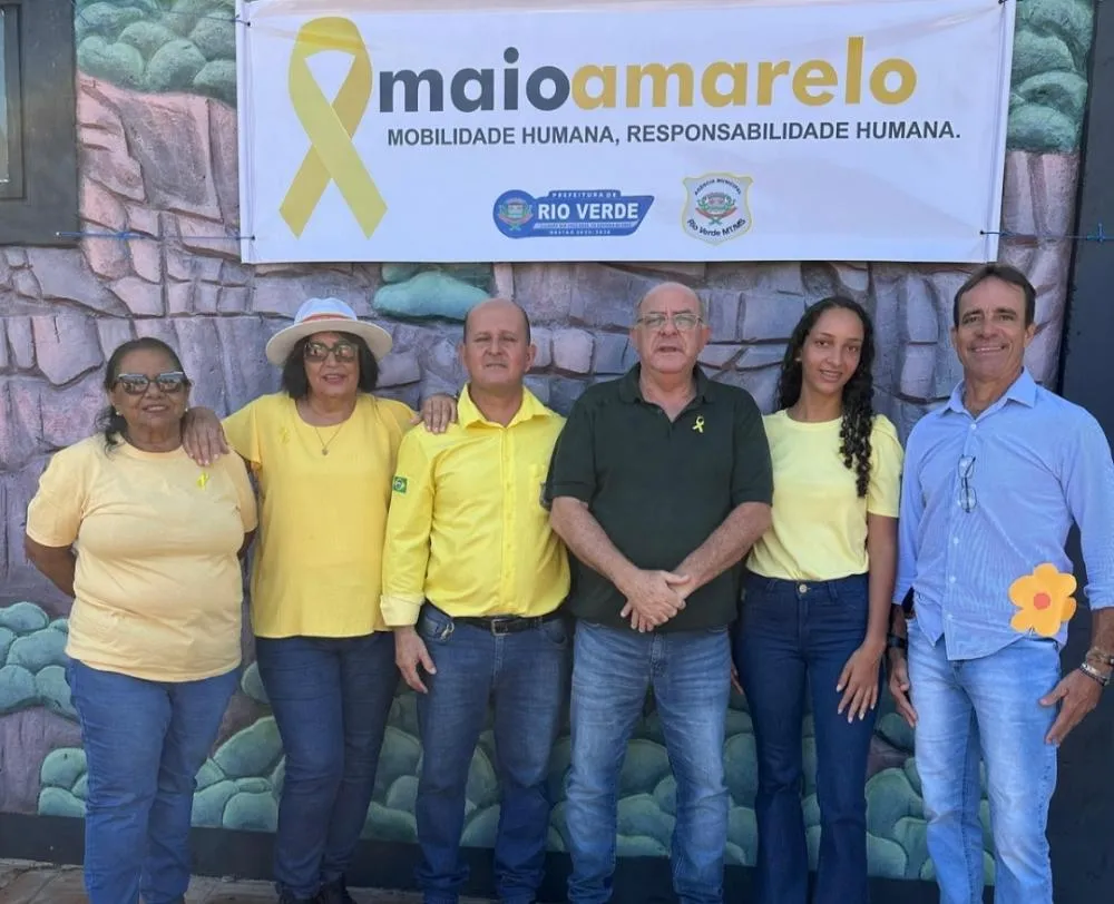 Maio Amarelo 2025 é lançado em Rio Verde de Mato Grosso com foco na responsabilidade e segurança no trânsito