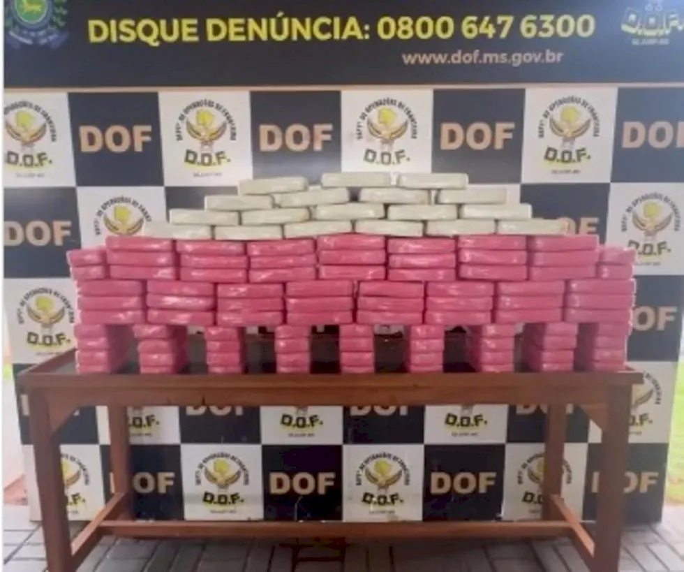 Cocaína avaliada em R$ 6,5 milhões é apreendida em Dourados na BR-463