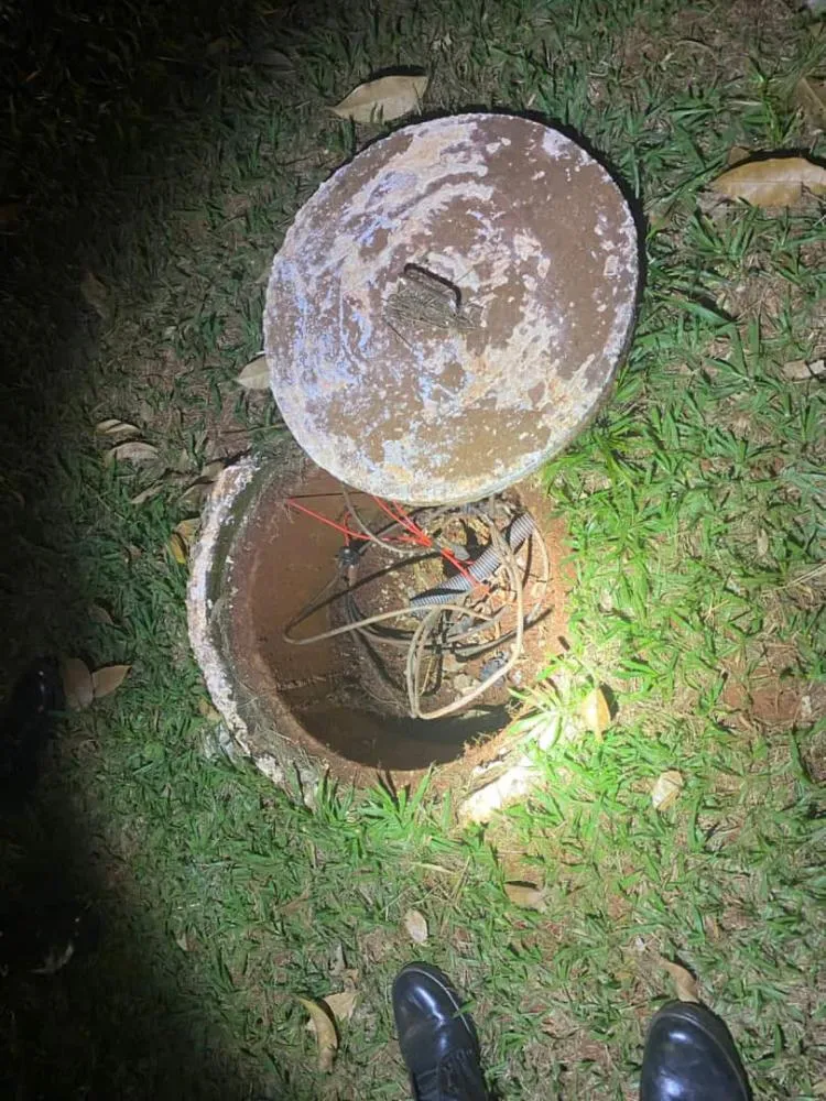 Vídeo flagra furto de fios de iluminação pública em São Gabriel do Oeste