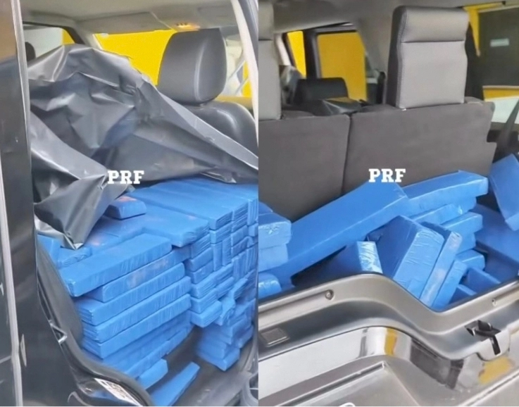 PRF apreende 665 Kg de maconha em Naviraí que seria entregue em São Paulo