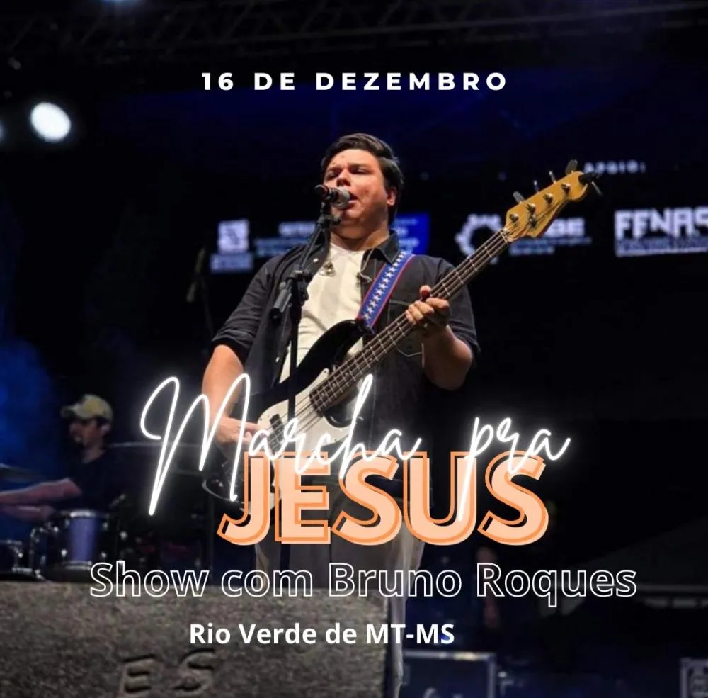 Em comemoração ao aniversário da cidade, Rio Verde recebe Marcha para Jesus com show de Bruno Roques