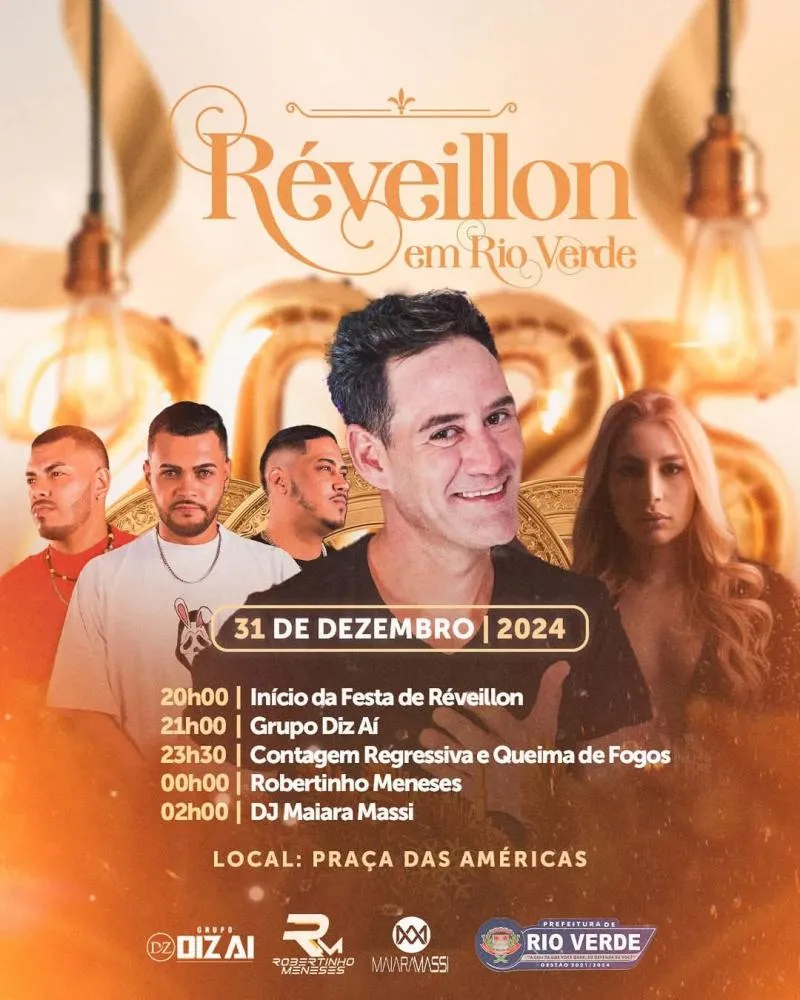 RÉVEILLON EM RIO VERDE: UMA NOITE DE CELEBRAÇÃO E ALEGRIA PARA RECEBER 2025