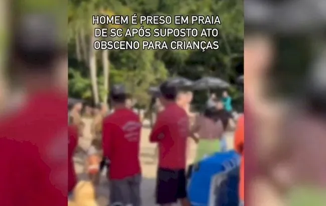 Sul-mato-grossense apanha de banhistas ao ser flagrado pelado em praia