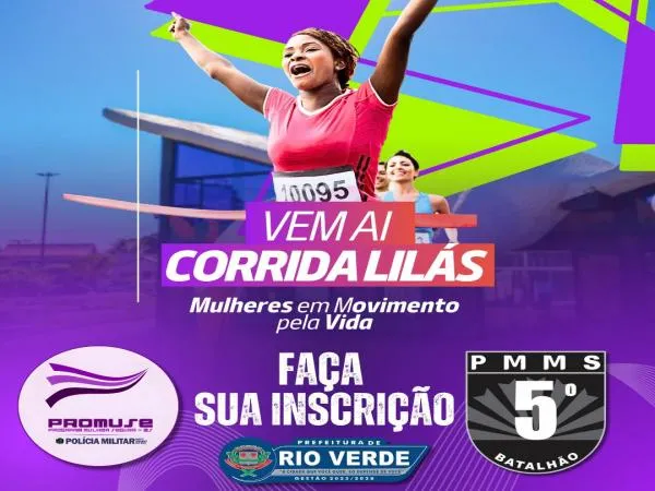 Corrida Lilás mobiliza Rio Verde no enfrentamento à violência contra a mulher