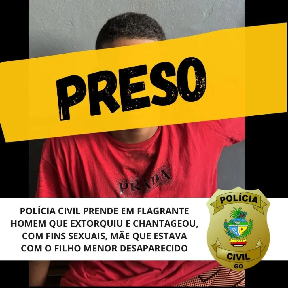 CRIMINOSO é preso em flagrante por chantagear mãe cujo filho desapareceu. Pediu PIX e nudes para não matar jovem