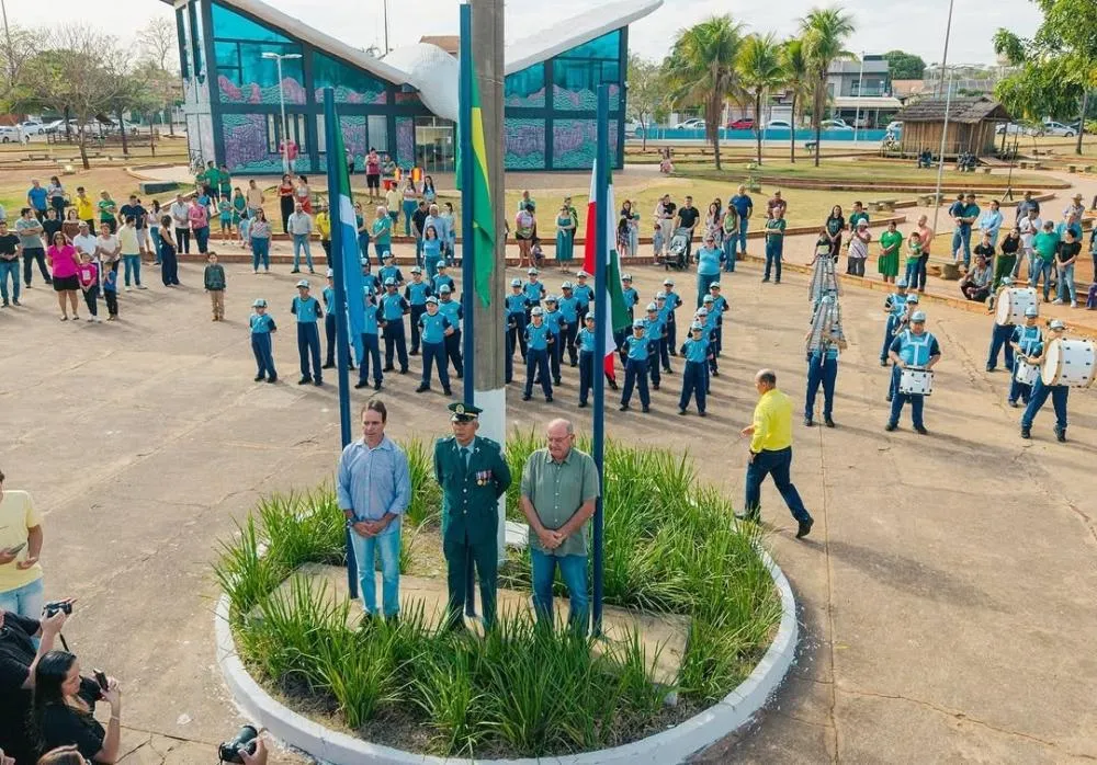 Ato Cívico marca celebrações de 7 de Setembro em Rio Verde de Mato Grosso