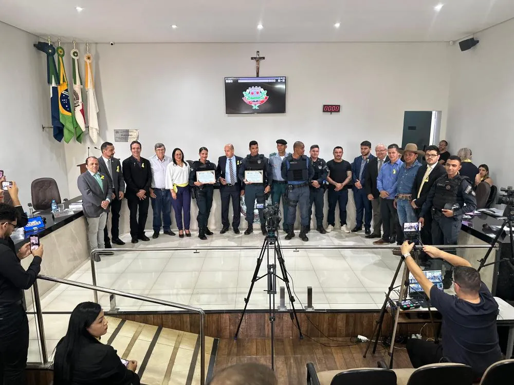 Câmara Municipal de Rio Verde concede Moção de Congratulação a policiais por ato de bravura