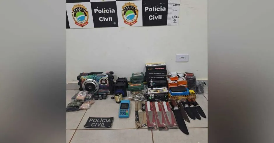 Andarilho é preso após furtar objetos de vendedor ambulante em Paraíso das Águas