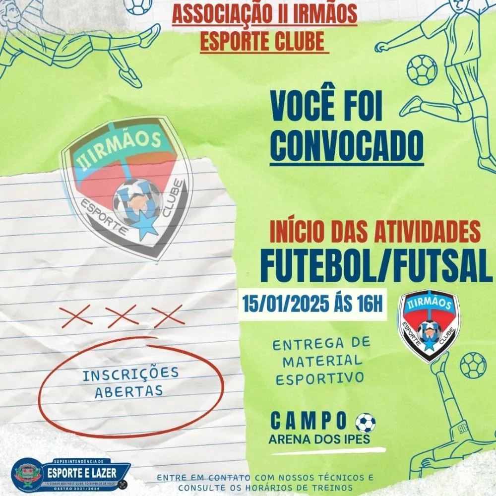 Associação 2 Irmãos inicia temporada 2025 com futebol e futsal