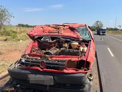 Grave acidente é registrado na BR-163 entre São Gabriel do Oeste e Rio Verde de Mato Grosso