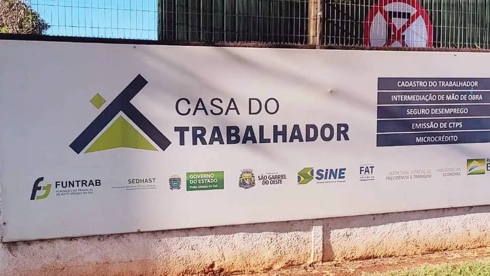  Casa do Trabalhador de São Gabriel do Oeste inicia semana com 81 vagas de emprego abertas