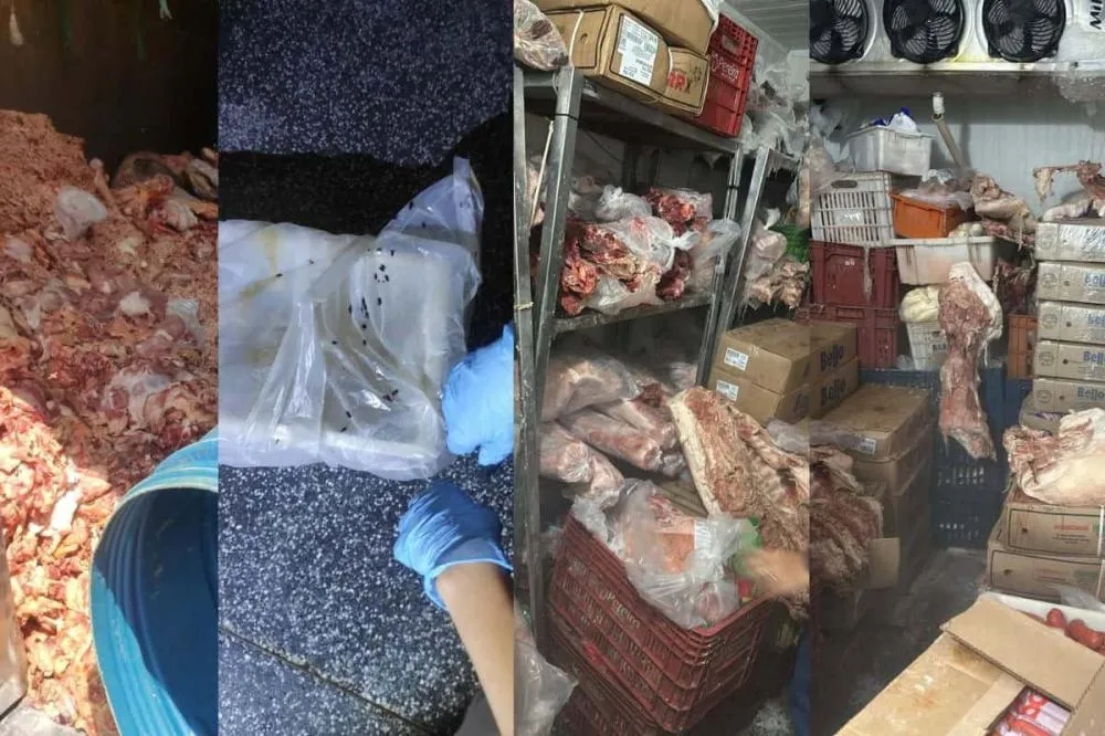 Carne com larva de mosca ia virar linguiça em mercado de Campo Grande