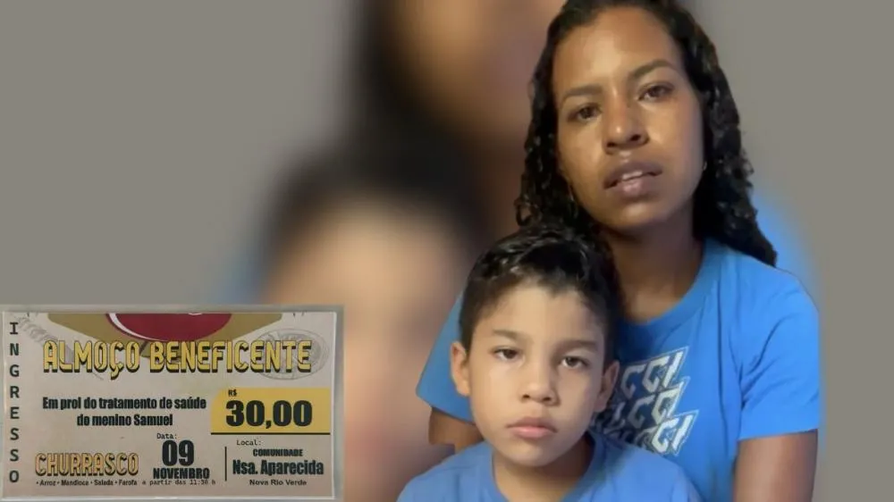 Comunidade se une em almoço beneficente para ajudar o pequeno Samuel, de 6 anos, em nova batalha pela vida