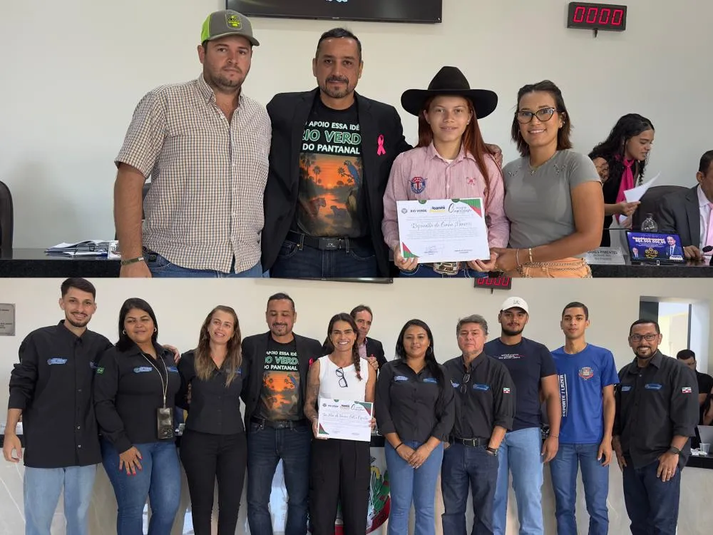O Vereador Joanes Pimentel entregou Moções de Congratulação a jovem atleta e à Secretaria de Turismo, Cultura e Esportes