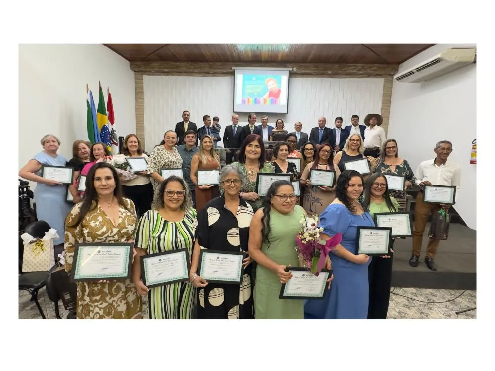 Câmara Municipal de Rio Verde de Mato Grosso realiza Sessão Solene de entrega da Moção ao Mérito Professora Emília Nogueira da Mota Álvares