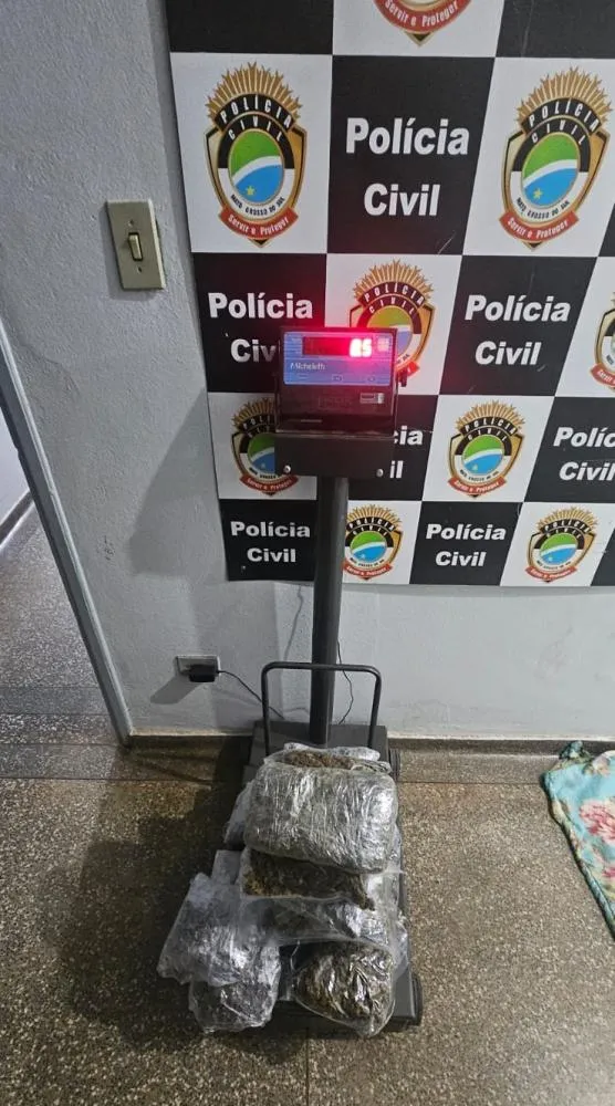 Em Rio Verde (MS), PRF apreende mais de 47 kg de drogas e prende dois suspeitos