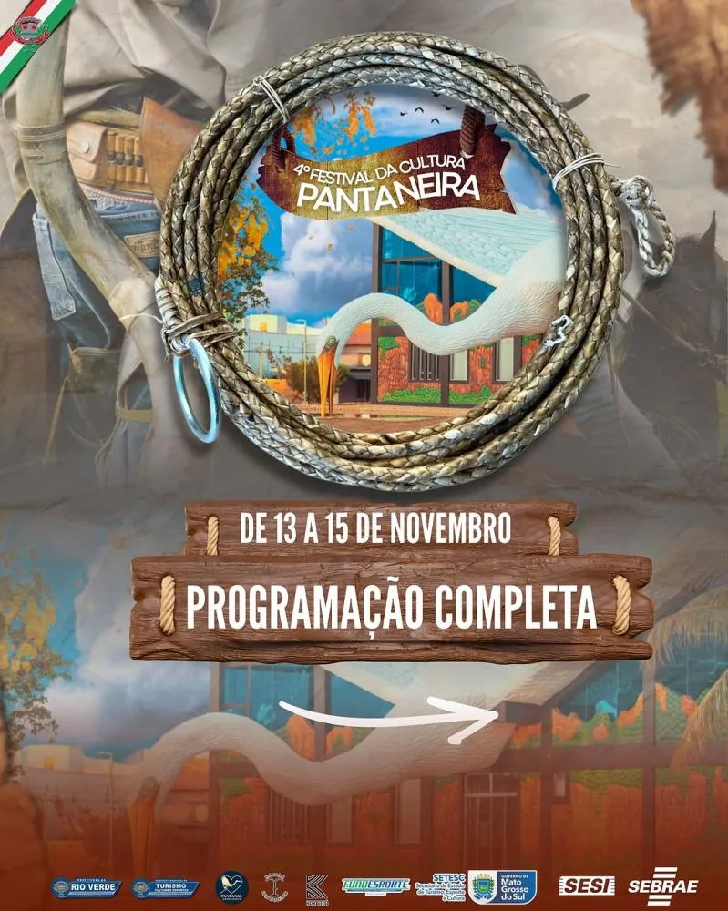 4º Festival da Cultura Pantaneira terá quatro dias de música, arte, gastronomia e tradições regionais