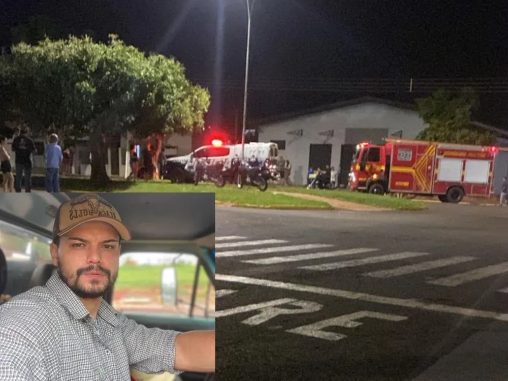 Homem de 28 anos perde a vida em acidente entre carro e moto no centro de São Gabriel do Oeste