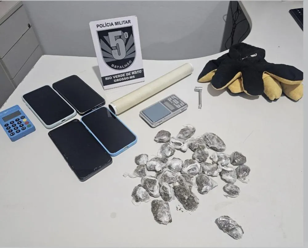 Polícia Militar apreende drogas e detém suspeitos de tráfico em Rio Verde de Mato Grosso