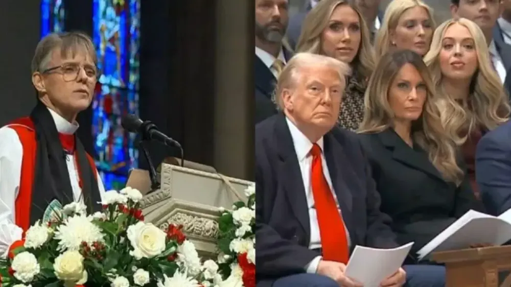 Trump critica bispa que pediu ‘misericórdia’ para a comunidade LGBT+ e imigrantes