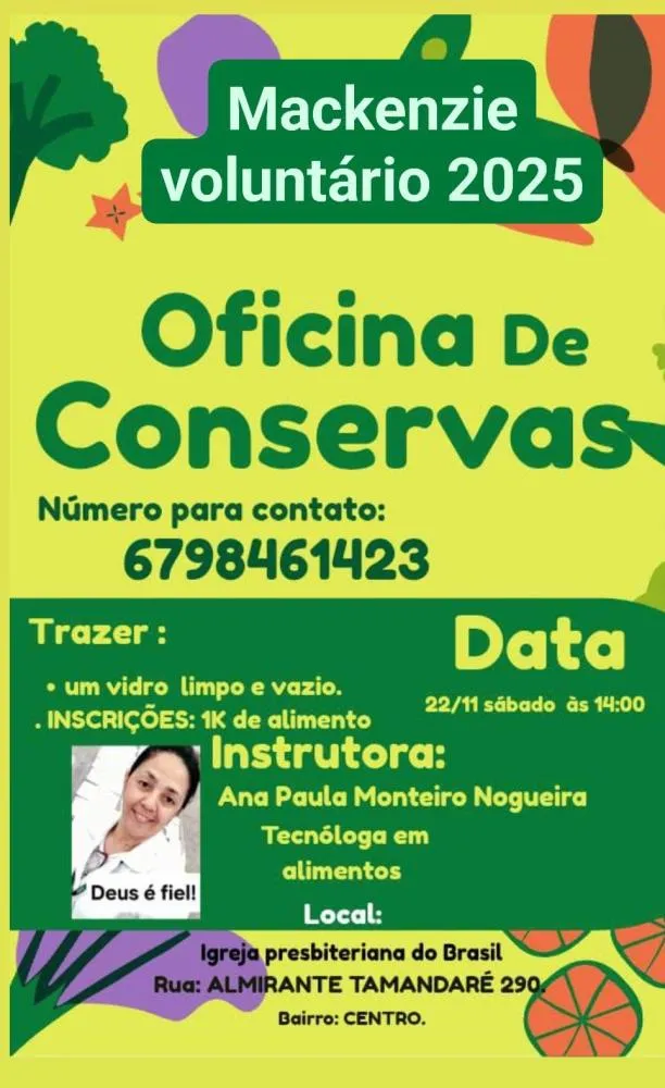 Mackenzie Voluntário será realizado dia 22 de novembro em Rio Verde de Mato Grosso