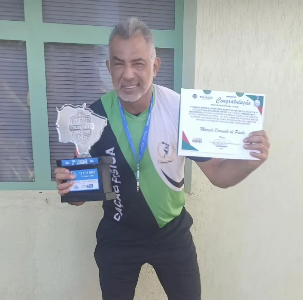 A trajetória inspiradora do professor Marcelo de Paula: do basquete ao comando do futsal escolar em MS