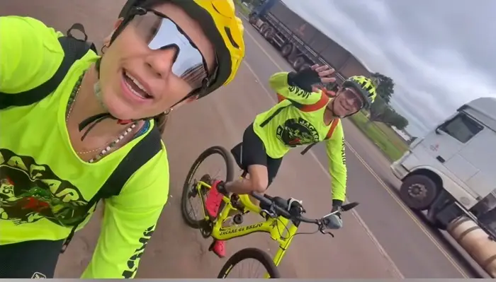 Pedalando pela fé, casal conclui primeiro trecho até São Gabriel do Oeste e segue rumo a Camapuã