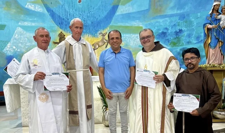 Câmara de Rio Verde presta Moção de Congratulação aos Frades Menores Capuchinhos