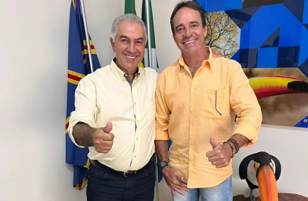 Vereador Flávio Brito busca parcerias para o desenvolvimento de Rio Verde em reunião com Reinaldo Azambuja