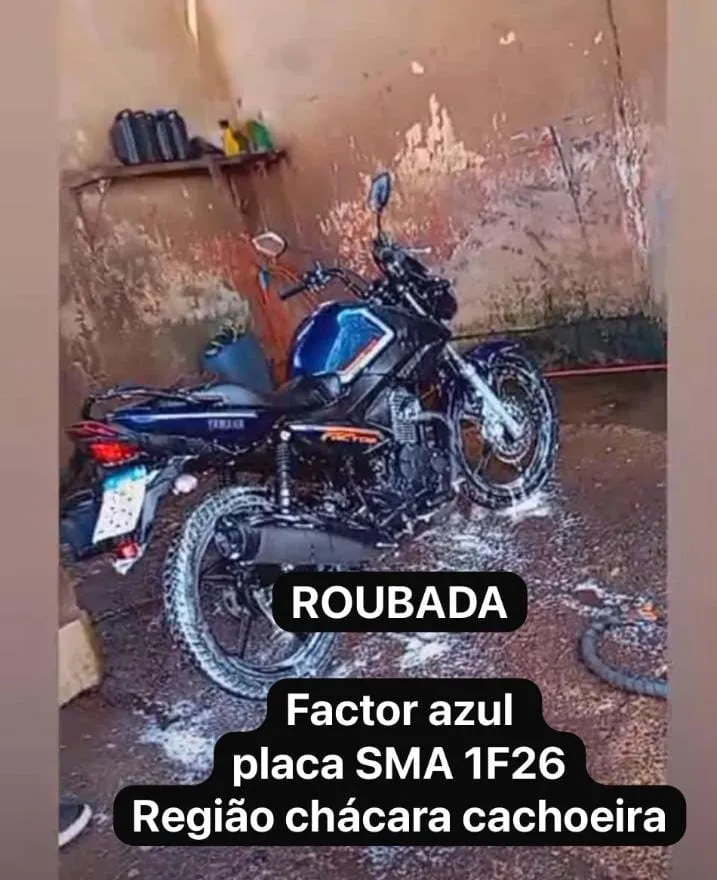 Moto é roubada na região da Chácara Cachoeira em Campo Grande-MS