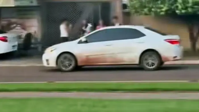 Motorista que fazia manobras perigosas em via pública com Corolla é identificado e preso em São Gabriel do Oeste