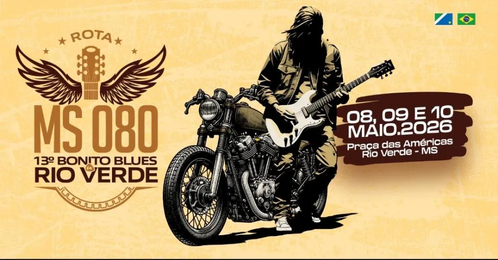 Rio Verde integra o primeiro roteiro de mototurismo do MS agregado ao 13º Bonito Blues