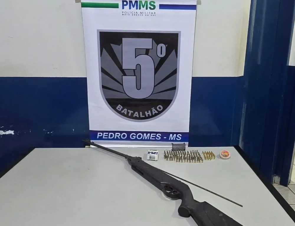 Polícia Militar prende homem por porte ilegal de arma em Pedro Gomes