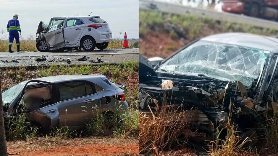 Batida entre carros de passeio deixa dois mortos na BR-158 
