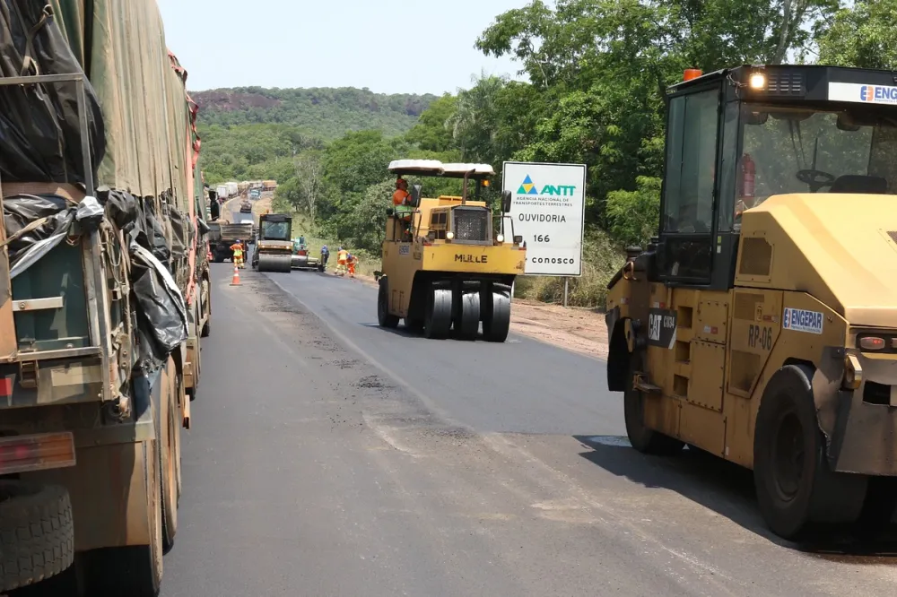 Obras na BR-163 terão intervenções em São Gabriel do Oeste nesta quinta e sexta-feira