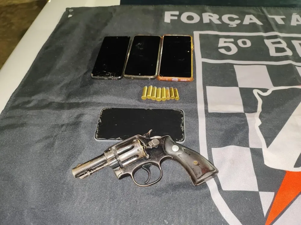 Dupla sai de Alcinópolis para matar em Coxim e cai com outros quatro na mão da Força Tática