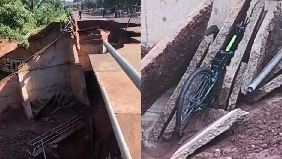 Pintor é engolido por desmoronamento no Lago do Amor, em Campo Grande