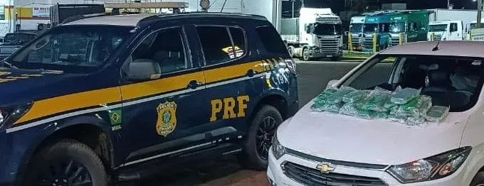 PRF apreende quase 400 kg de drogas e recupera veículo furtado em ações na BR-267