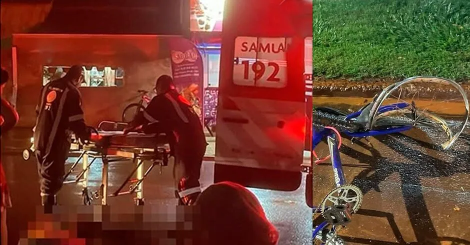 Estudante é atropelado por moto de app e fica ferido em Ponta Porã