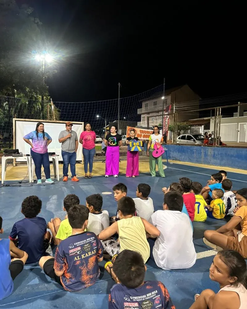 “Igreja Videira, através das líderes Kids, leva mensagem de fé à celebração de Páscoa da Escolinha do Gordinho”.