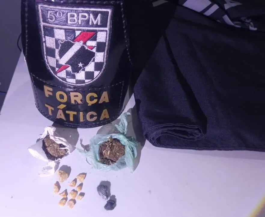 Jovem é preso por tráfico de drogas e expõe criança a ambiente de risco em Rio Verde de MT