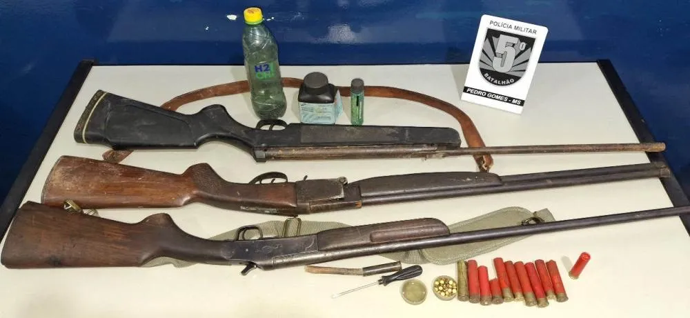 Ex-vereador ameaça mulheres e criança com armas em pesqueiro de Pedro Gomes